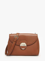 Cross Body Tas Foulonn Pia Leder Lancaster Bruin pia 60
